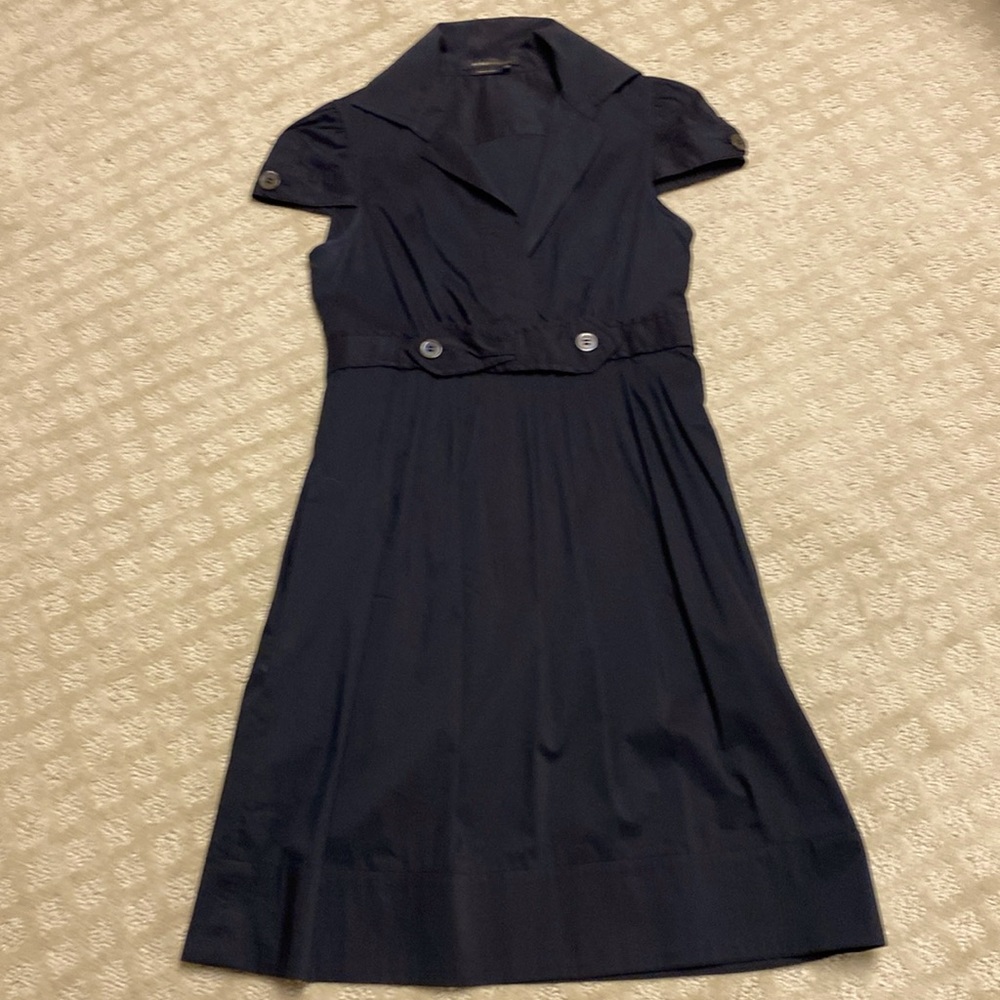 BCBG Maxazria XXS ladies black cotton dress .